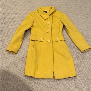 Chic Yellow Trench Coat for Women